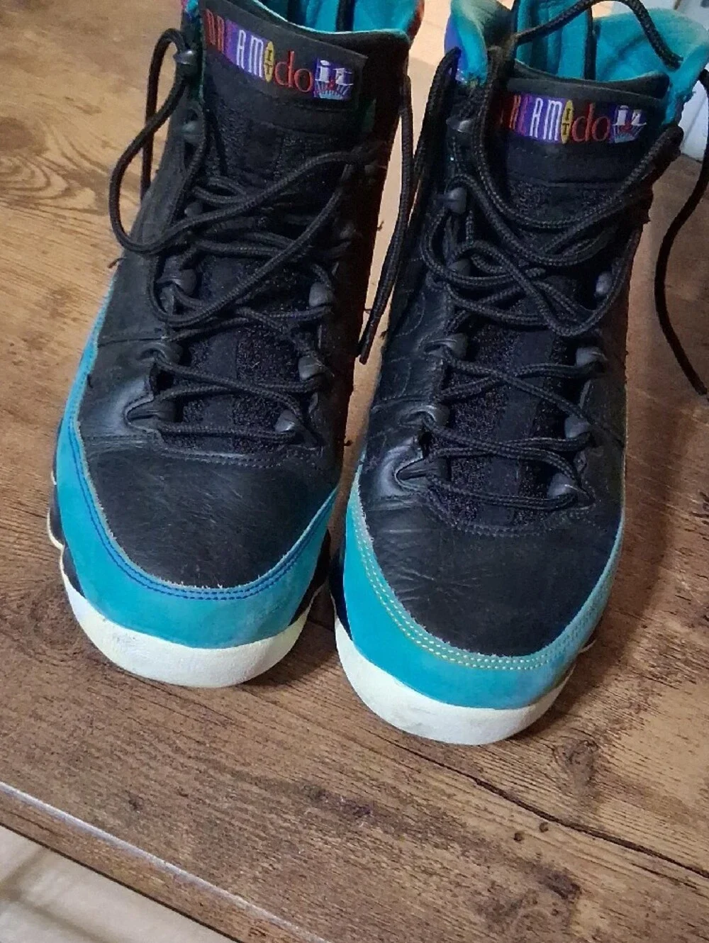 Jordan Men's Black Teal Purple Red Basketball Shoes